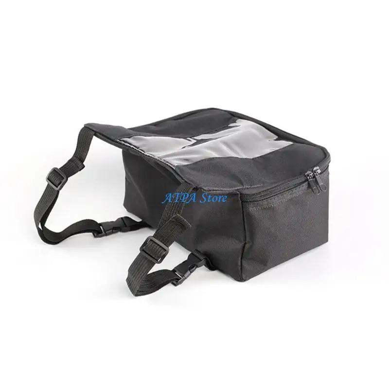 

U13C Motorcycle Front Storage Bag Reinforced Stitching Weatherproof Design Easy Mount
