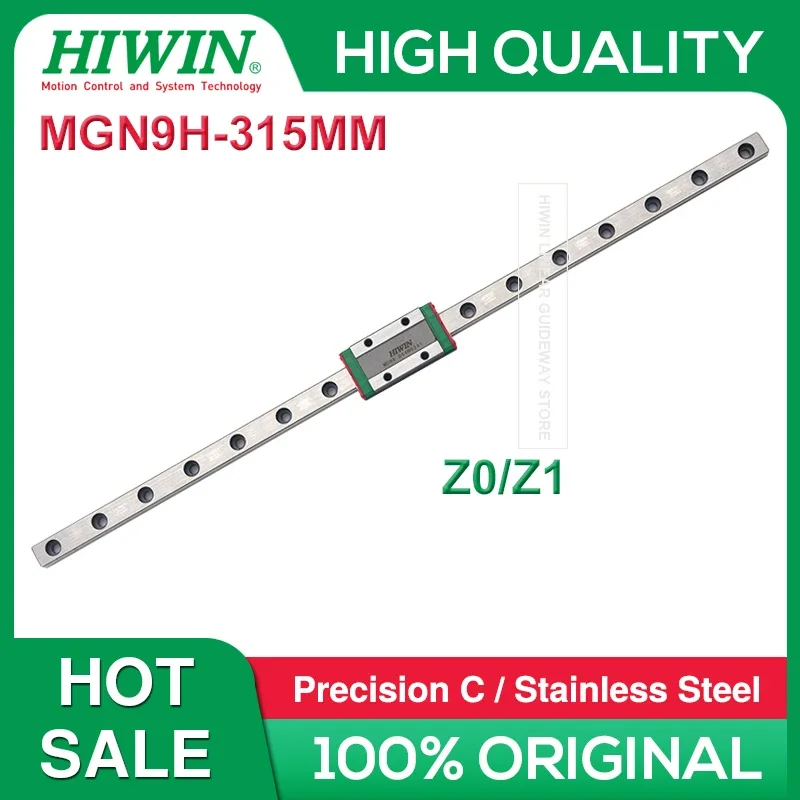 HIWIN MGN9H 315MM Stainless Steel MGN9 Linear Rail 315MM HIWIN MGN9H Block Carriage Z0 Z1