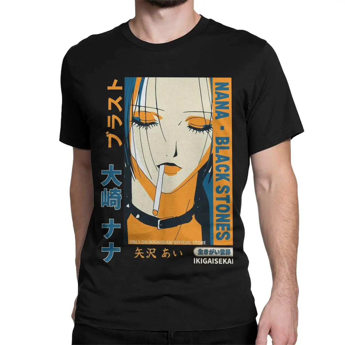 Men T-Shirts Thought Nana Osaki Anime Fashion Pure Cotton Tees Short Sleeve T Shirts O Neck Clothes Plus Size