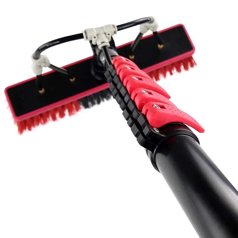

30 FT Window Cleaning Pole Water Fed Brush Kit 9 Meters Telescopic Extendable Water Fed Pole Solar Panel Washing Tool