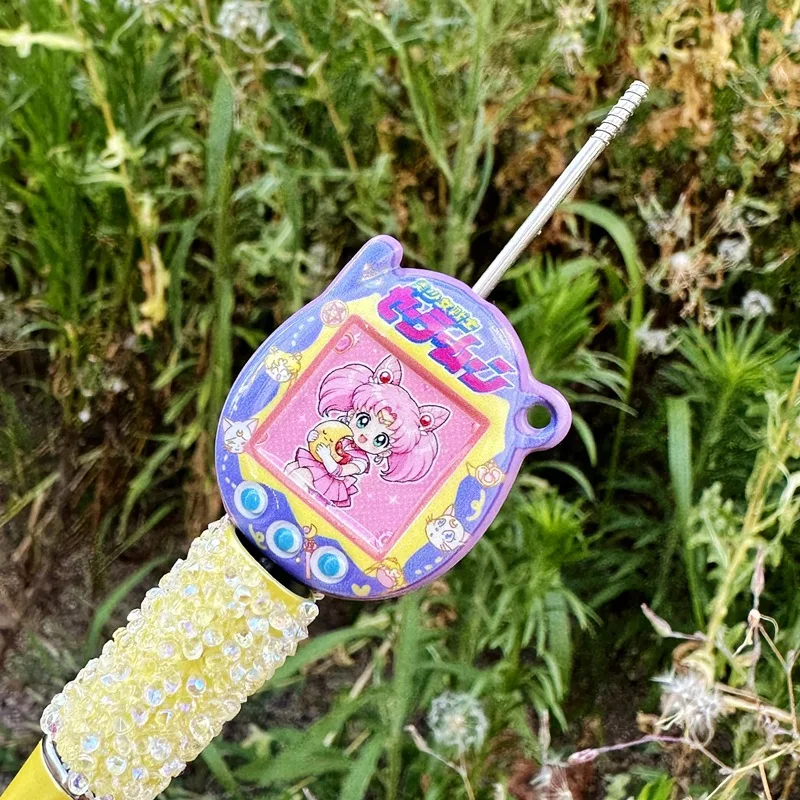 세일러문용 10개 ‌   스루홀 비즈 36mm DIY 휴대폰 체인 키체인 비즈펜 액세서리 재료
