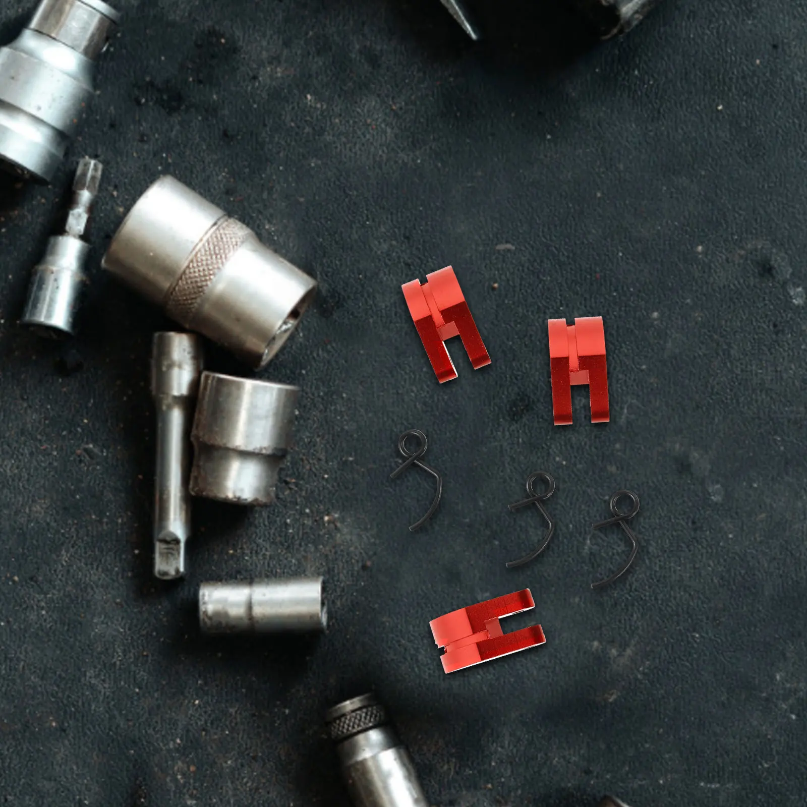 

3Sets Metal Clutch Shoes with Springs Strong Impact Resistance Upgrade Parts for 1:8 Rc Car Truck Engine Accessories Friction