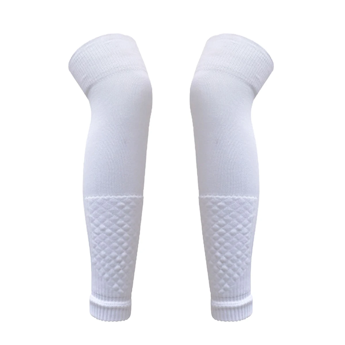 1 pair of men's non slip professional football leg protectors, yoga socks, nylon breathable