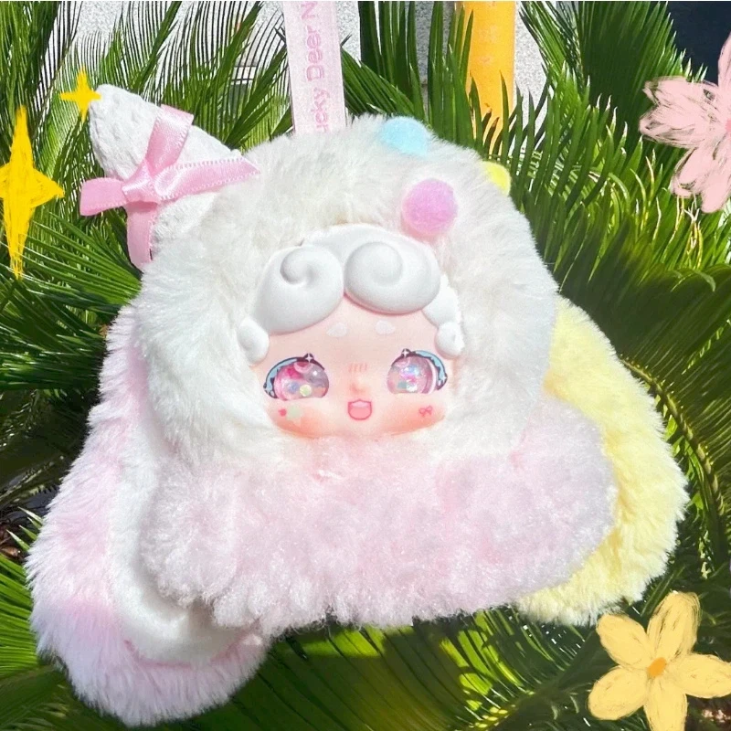 حقيقي LuckyDeerNai غامض الجليد سلسلة صندوق أعمى لطيف أفخم دمية حقيبة سلسلة مفاتيح سحر هدية عيد ميلاد للفتيات والنساء #1