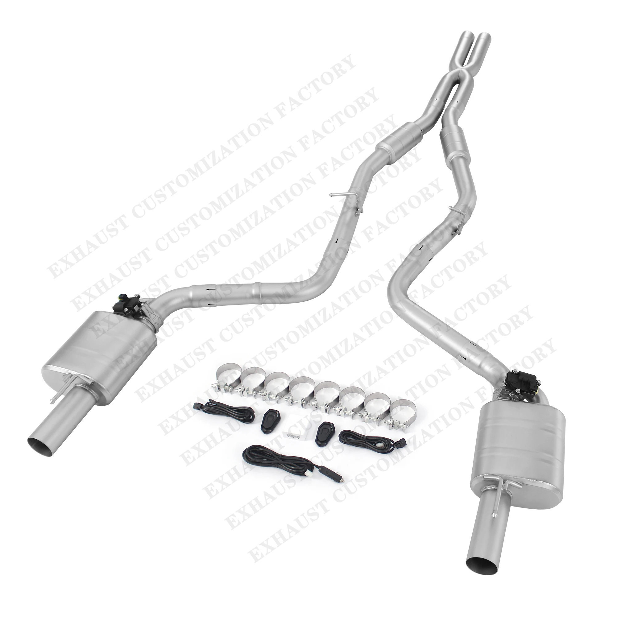 Cat-Back Valved Exhaust System for Dodge Challenger Hellcat Demon SRT 392 Scat Pack with Active Valves Performance Muffler