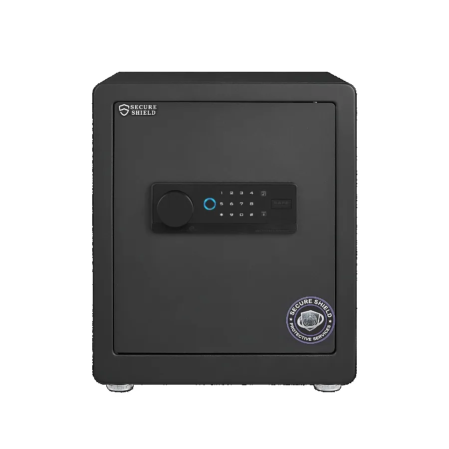 

Safe Box Home Safe with Fireproof Waterproof Bag AntiTheft Digital Security Safe Box with Smart Alert System Removable Shelf Mu