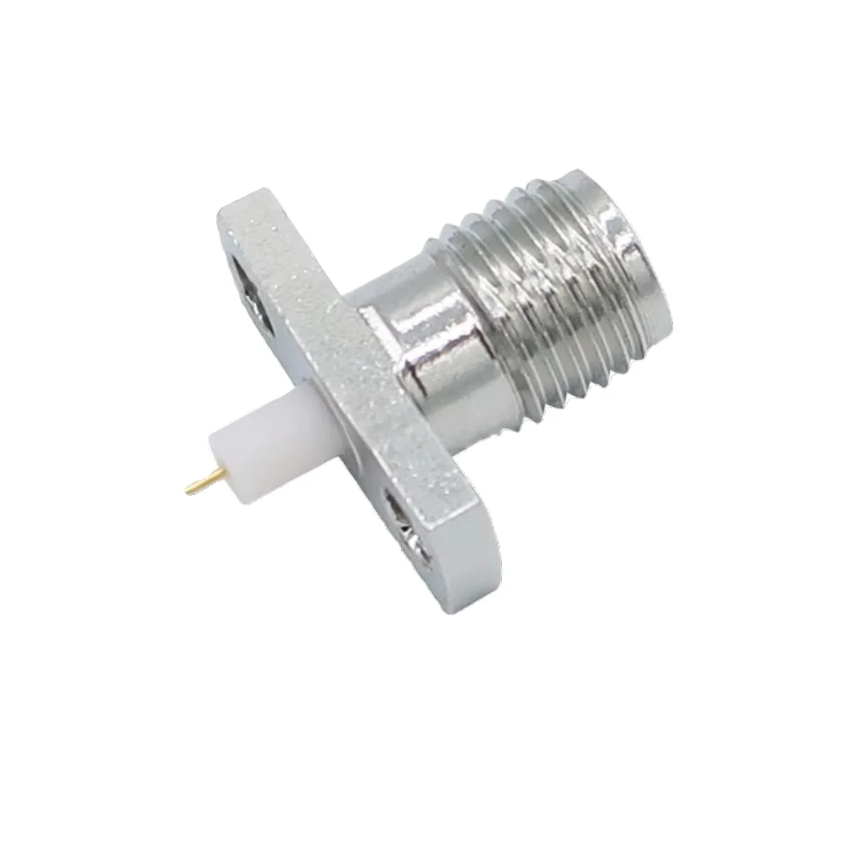 SMA-KDF RF Connector DC-18G Dielectric Through Wall SMA Two Hole Flange Coaxial Adapter