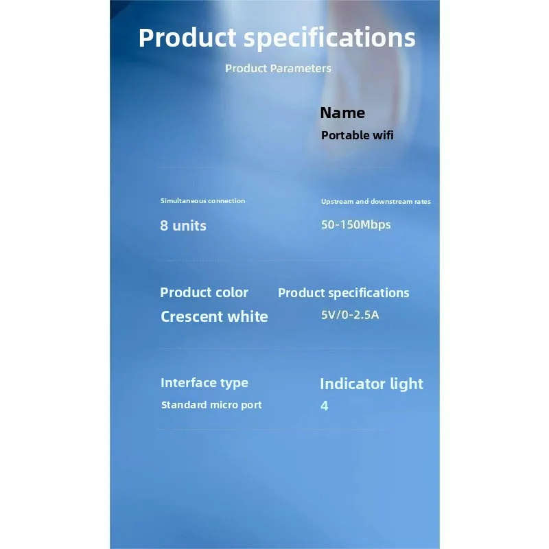 Portable mobile wireless wifi card-free portable router