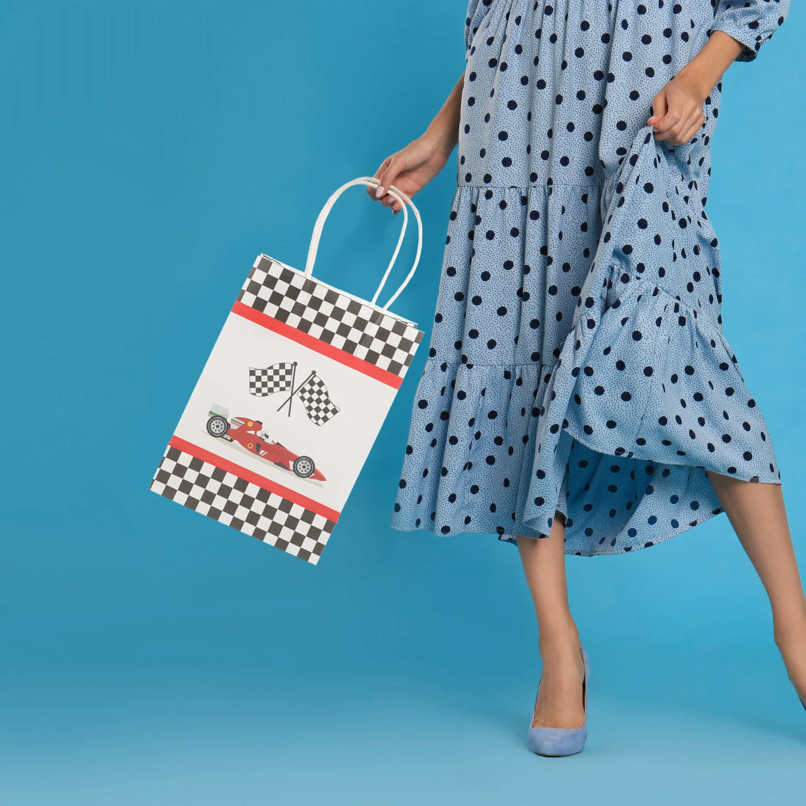 

12 Pcs Printed Paper Tote Bag Gift Bags for Presents Shop Large Portable Big Hand