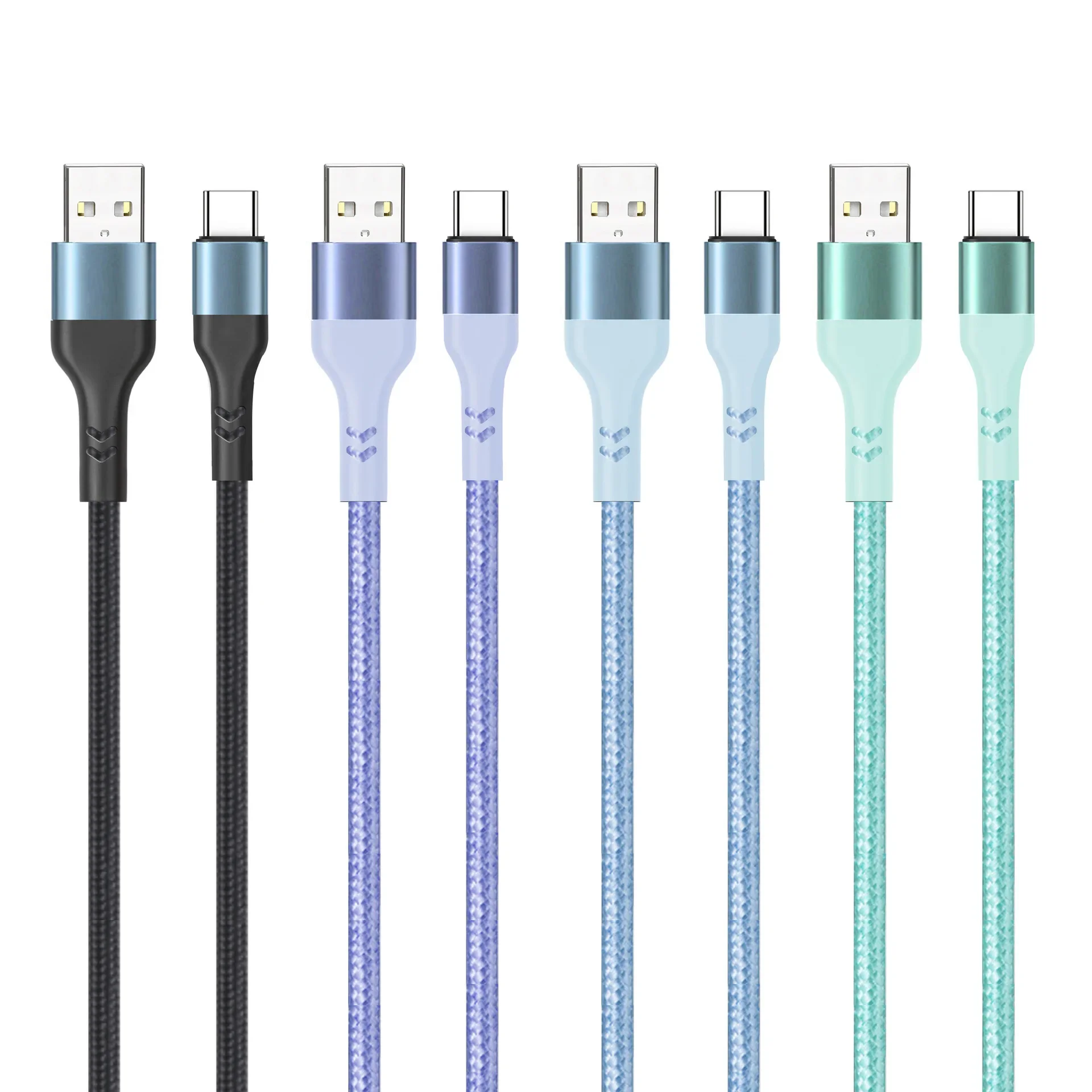 

New 3A Type-C Data Cable Nylon Braided Charging Cable Type C Mobile Android Fast Charging Cable Extended