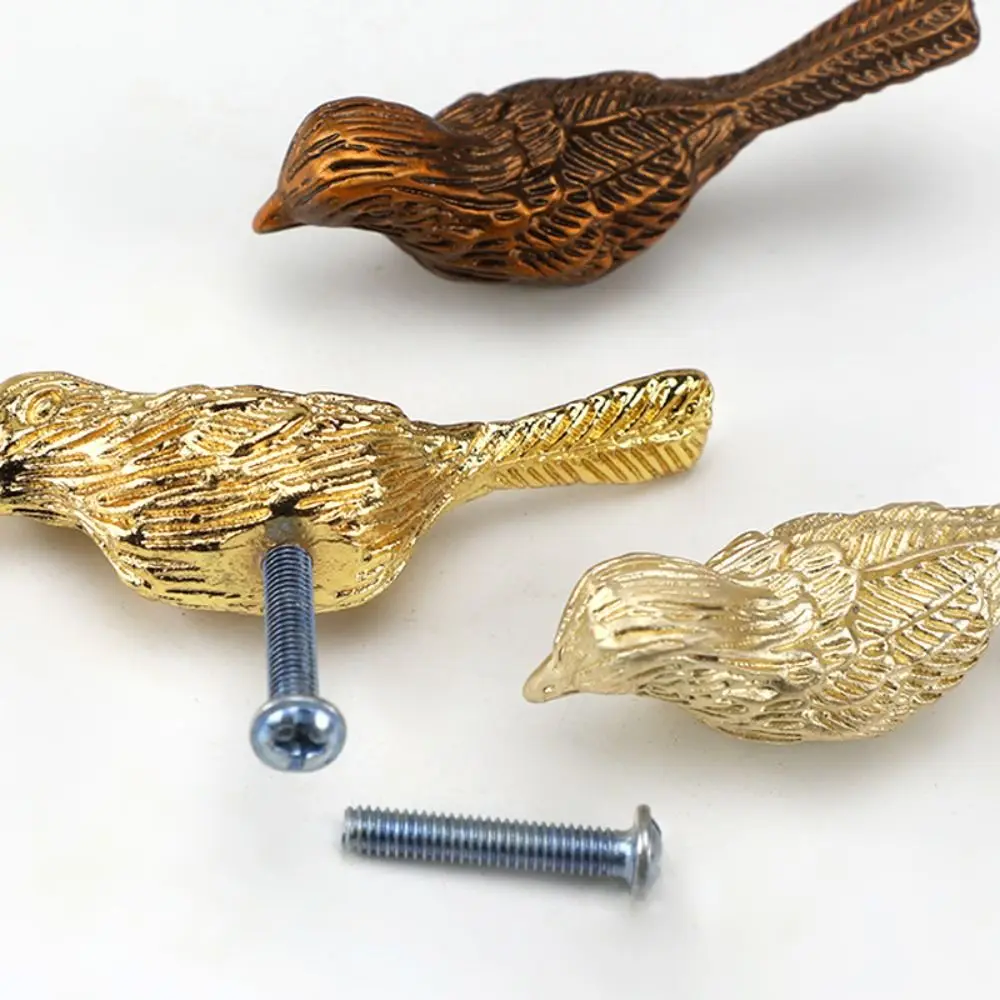 Fine Lucky Bird Furniture Handles Simple Modern Cabinets Door Knobs Cartoon Animal Single Hole Hardware Accessories Dresser