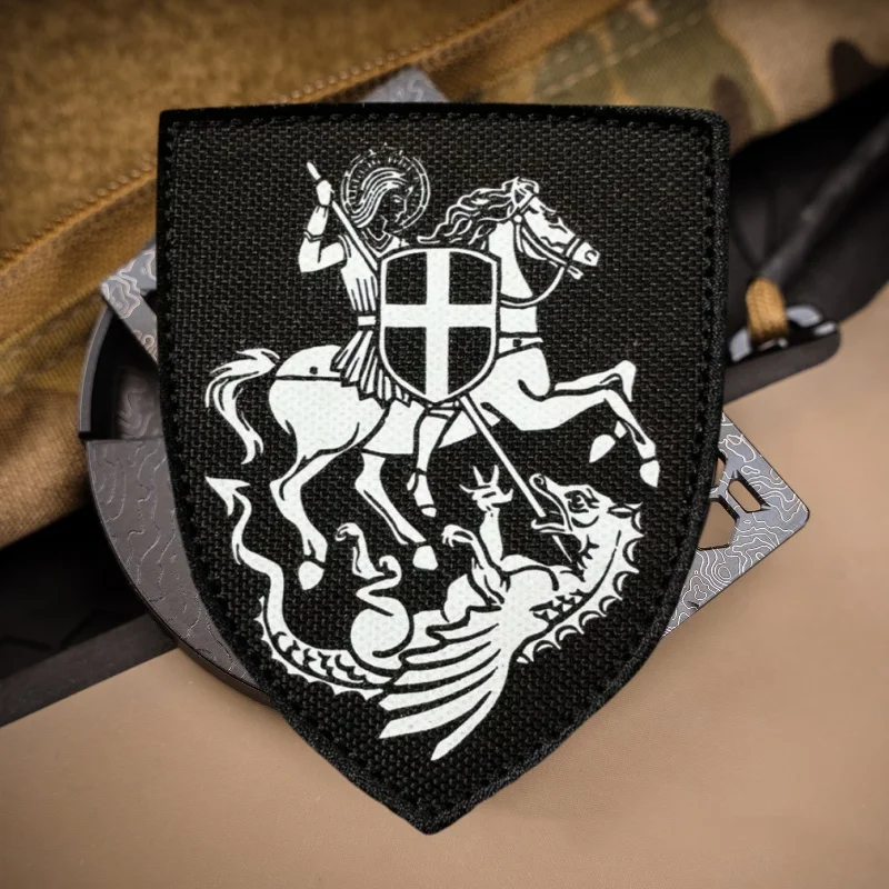 

Archangel Michael Print Patch on Clothes Tactical Morale Badge Hook Loop Military Patches Backpack Armband Sticker