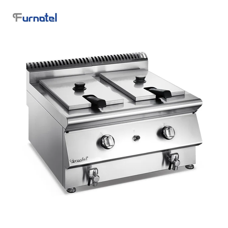 

Commercial High Performance Double Tank Stainless Steel Gas Deep Fryer