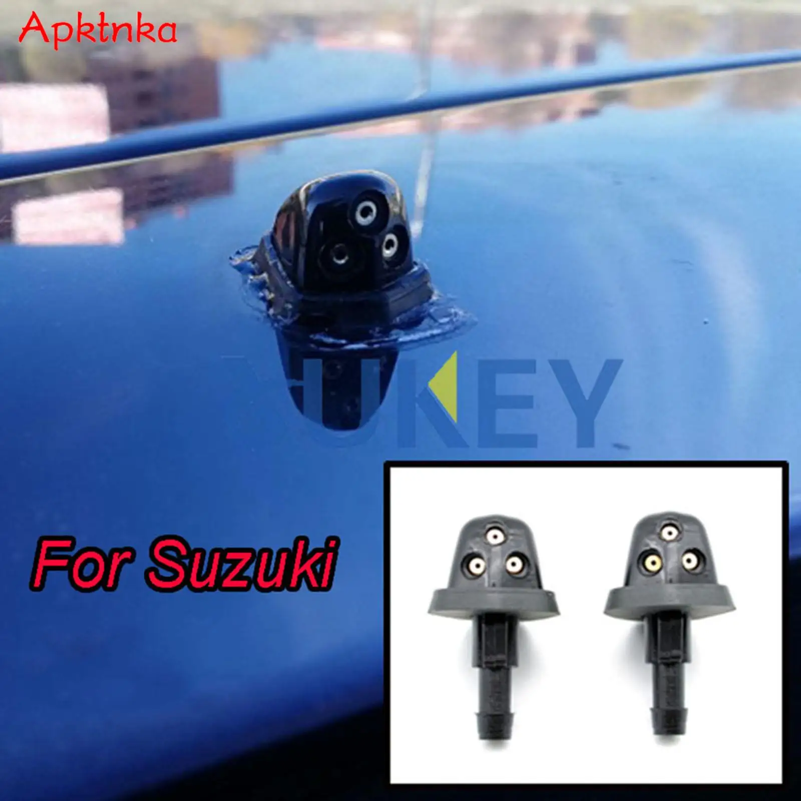 Apktnka Windshield Windscreen Wiper Washer Jet Nozzles For Suzuki Swift MK2 SX4 MK1 Grand Vitara XL-7 Escudo Aerio