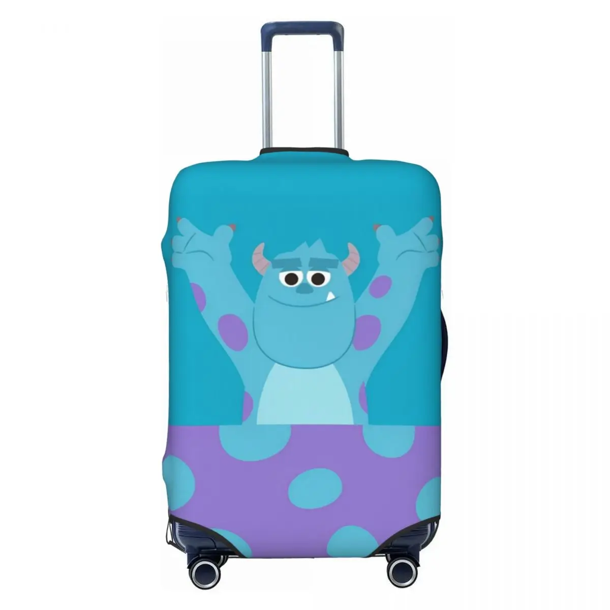 Monsters University James P Sullivan Suitcase Cover Cruise Trip Holiday Elastic Luggage Supplies Protection