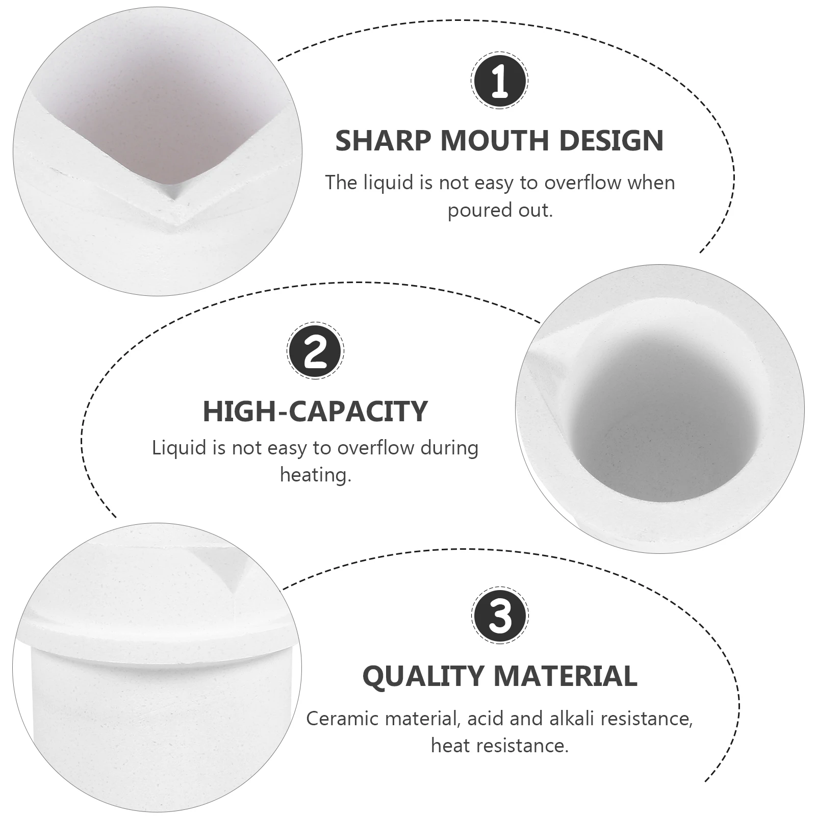 

Quartz Melting Crucible Pot Jewelry Furnace Casting Ceramics Refining Tool High Purity Temperature Resistance