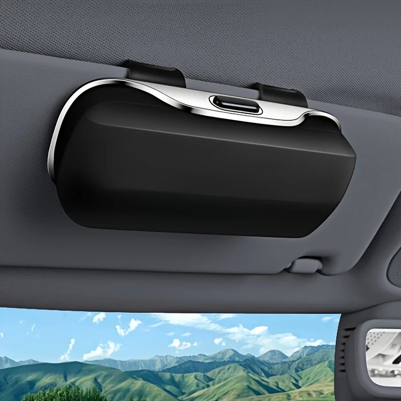 Caixa de óculos de carro portátil quadro de óculos de condução de carro quadro caixa de óculos pára-sol acessórios interiores automóveis
