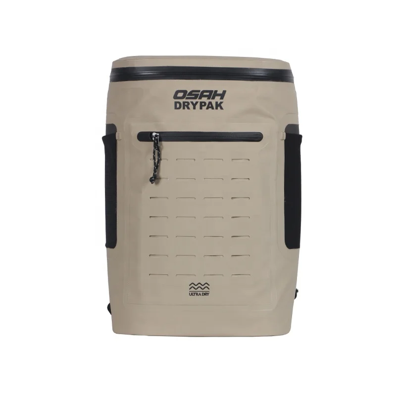 気密ジッパー防水断熱クーラーバックパック屋外キャンプビールピクニック用取り外し可能なショルダーストラップ付き