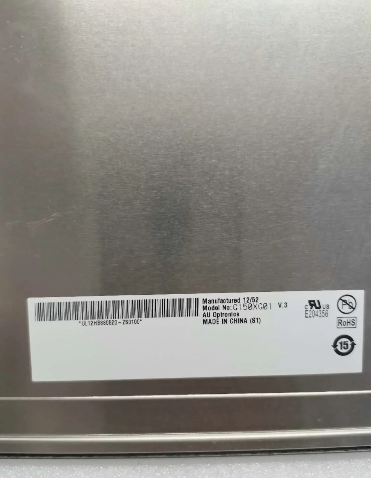 Original 15-inch G150XG01 V3 LCD Display