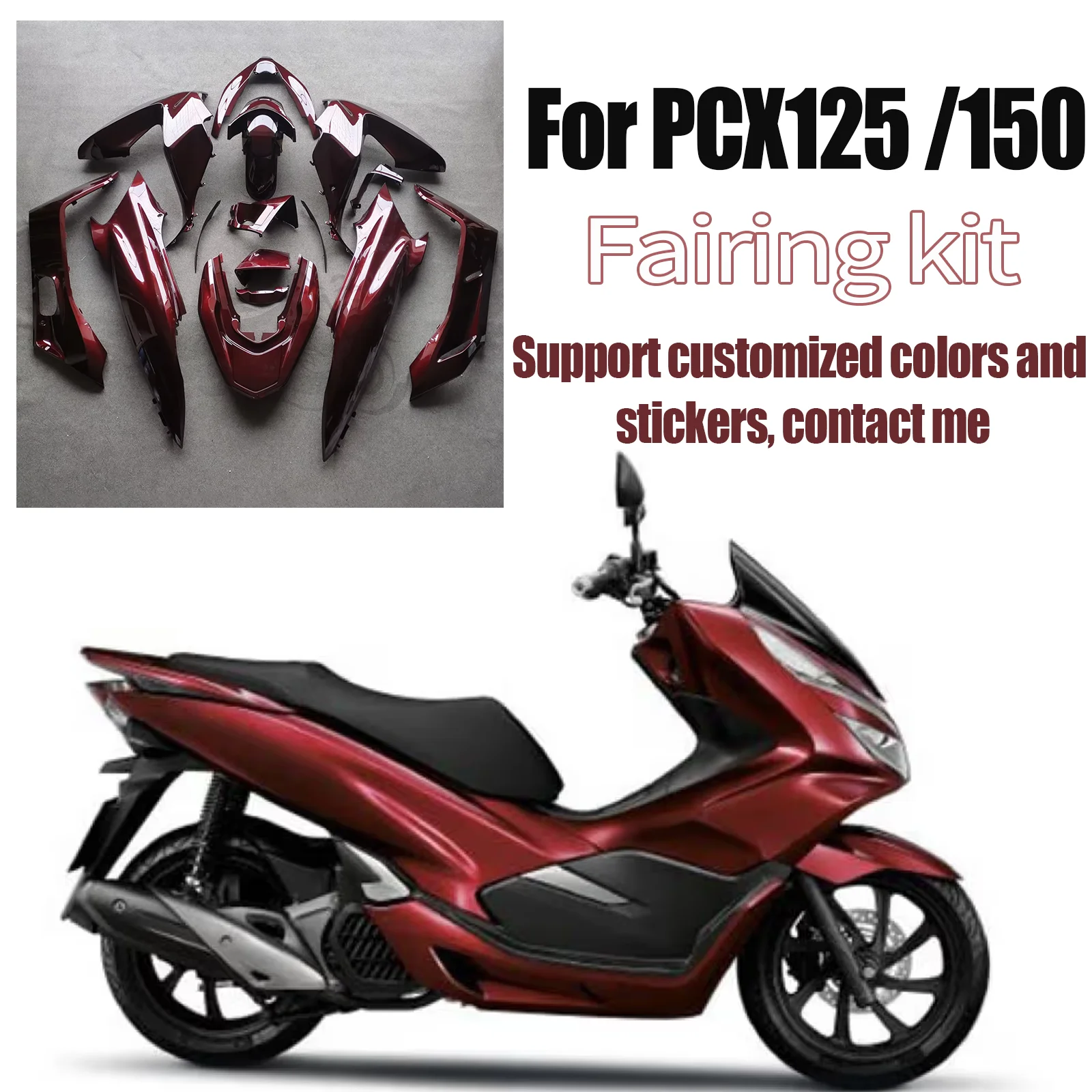 

Motorcycle Accessories Fit for 2018 - 2020 2019 HONDA PCX125 PCX150 Fairing Set Bodywork Panel Kit PCX 125 PCX 150 2019 18 19 20