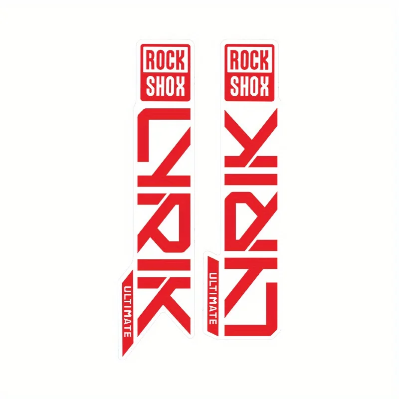 2D flat sticker 2pcs/1set front fork Roshox Lyrik Ult sticker, using transparent bottom material, which does not cover