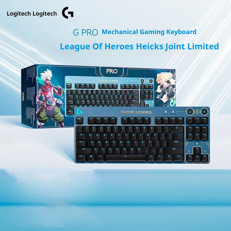 Imagem -02 - Logitech-g Pro Gaming Teclado Mecânico com Fio Rgb Backlight League of Legends Hex Eixo do Chá 87 Chaves Jogo E-sports