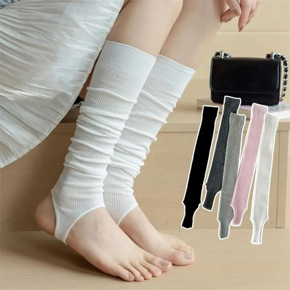 New Women Stockings Fashion Solid Color Thin Breathable Simple Long Knee High Socks For Woman Elegant Leg Warmer Trends Calf