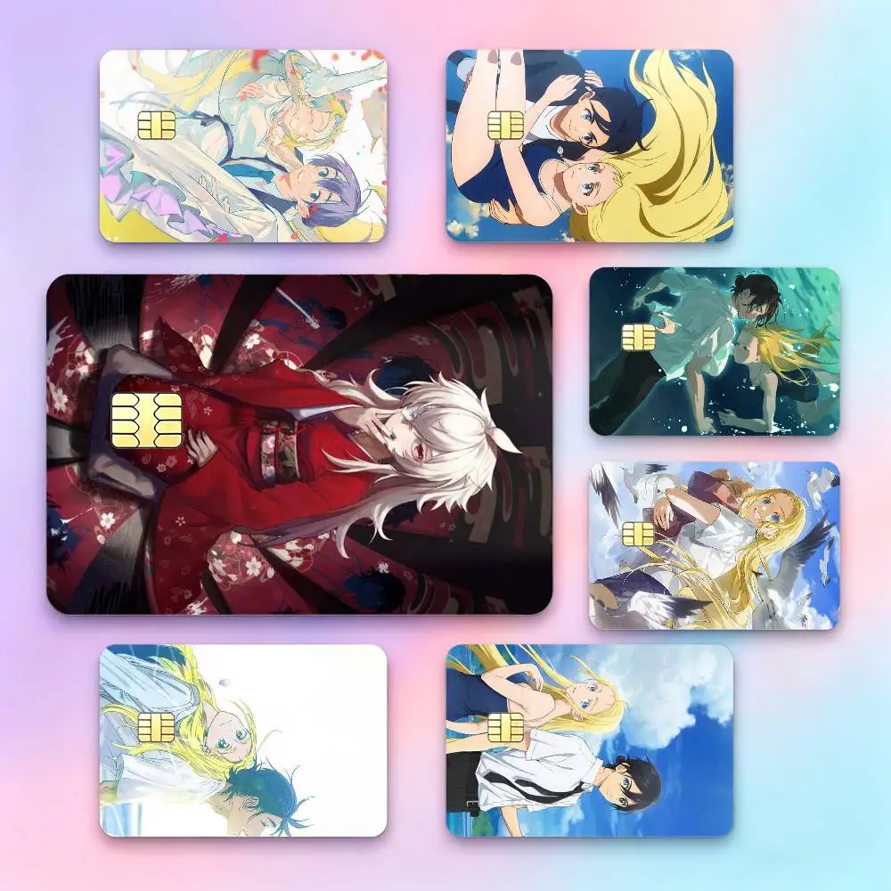 Good Anime S-Summer T-Time Rendering  Credit Card HD Stickers Game Card Decal Small Chip Waterproof Sticker Gift
