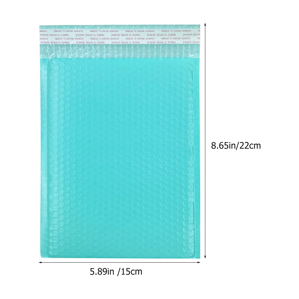 50 قطعة فقاعة الارسال الذاتي الختم أكياس شحن البولي ايثيلين مقاومة للثقب مقاوم للماء خفيفة الوزن لتغليف الأعمال الصغيرة