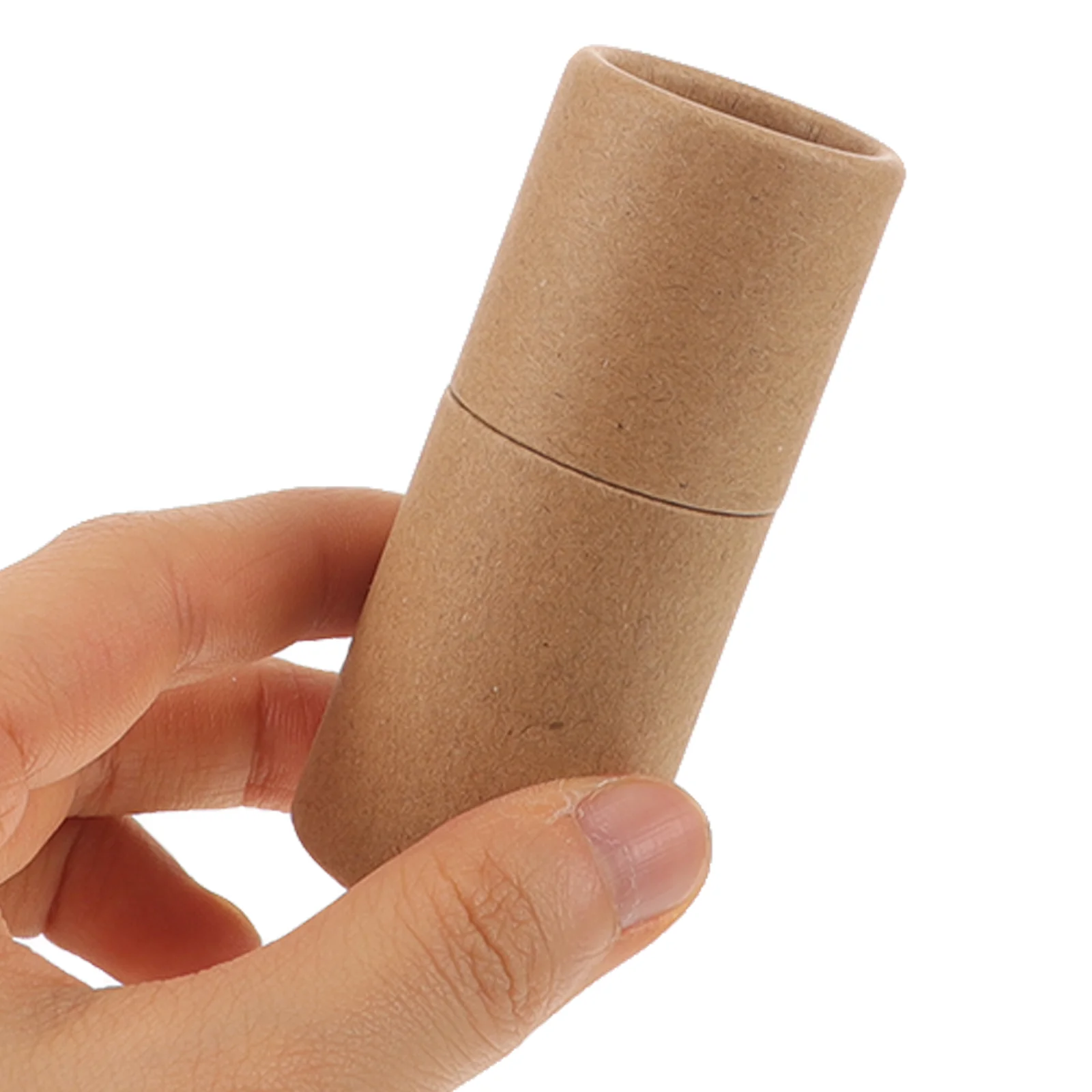 10ml Thick Kraft Paper Essential Oil Roll On Bottles Packaging Box Sturdy Round Tube Storage Container Safe Display