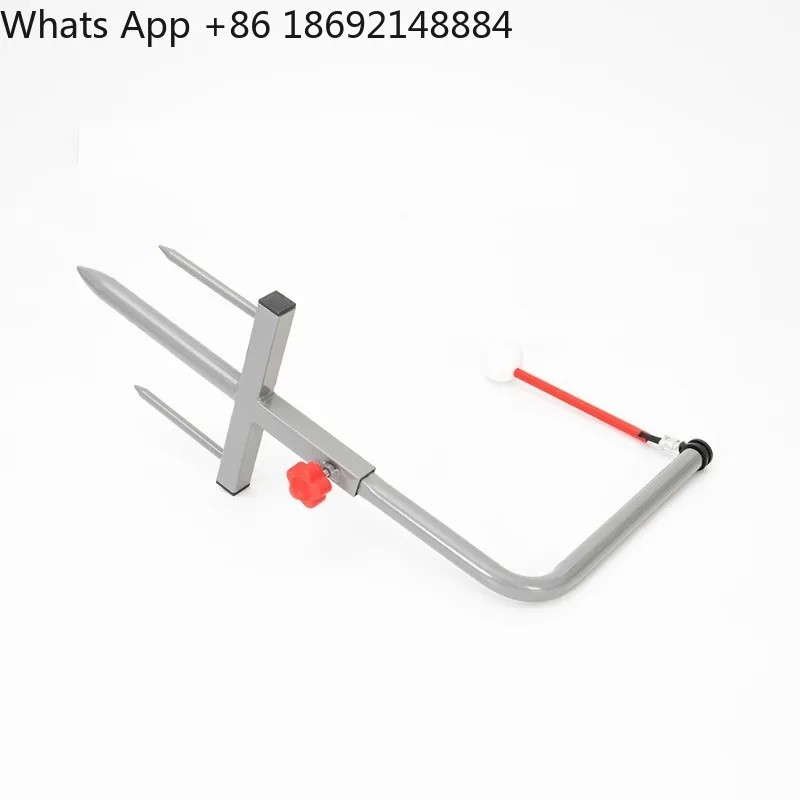 Iron frame golf swing practitioner, metal hanger ball, rhythm aligner, indoor and outdoor home training