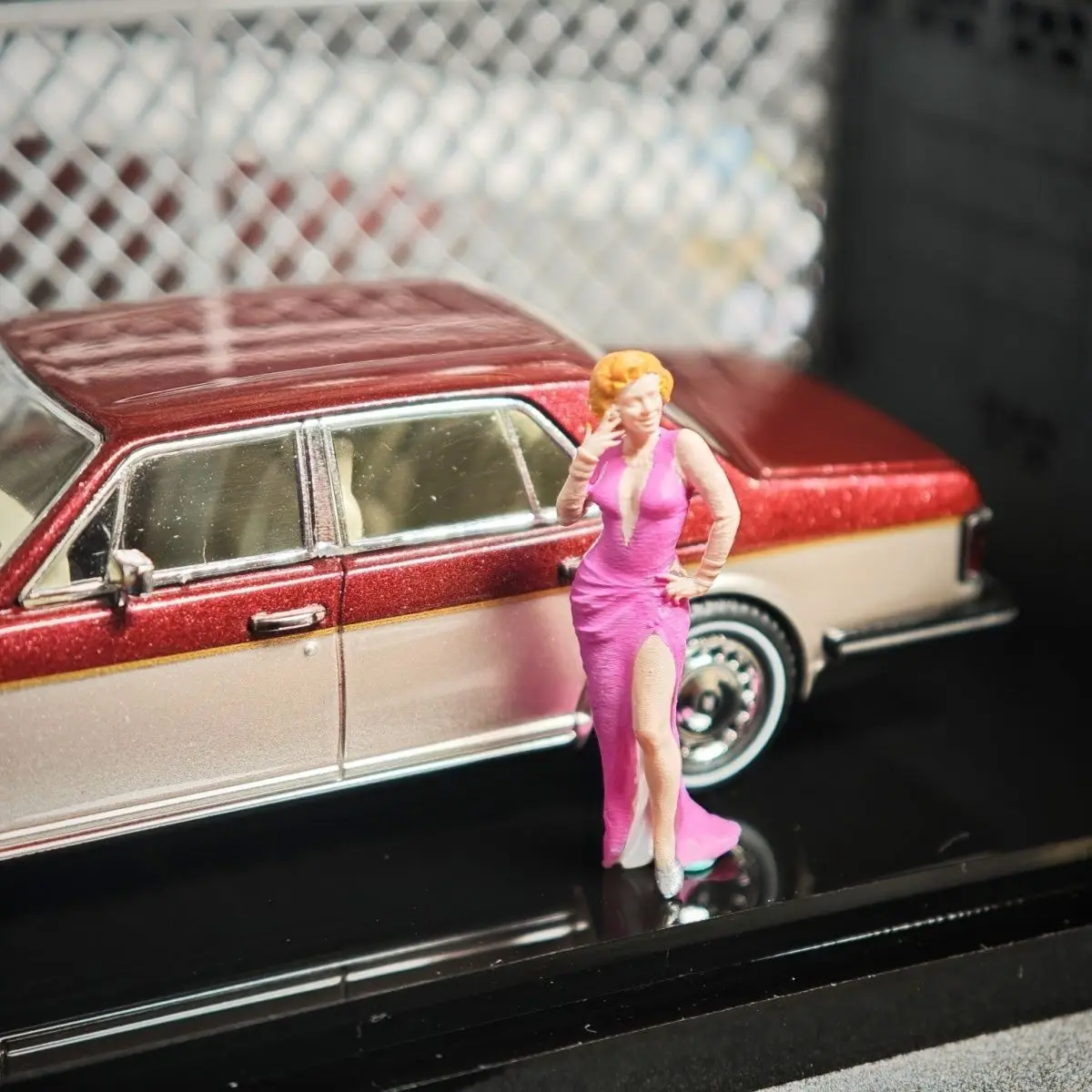 Puntelli di scena Monroe con figurine diorama in miniatura in resina 1/64