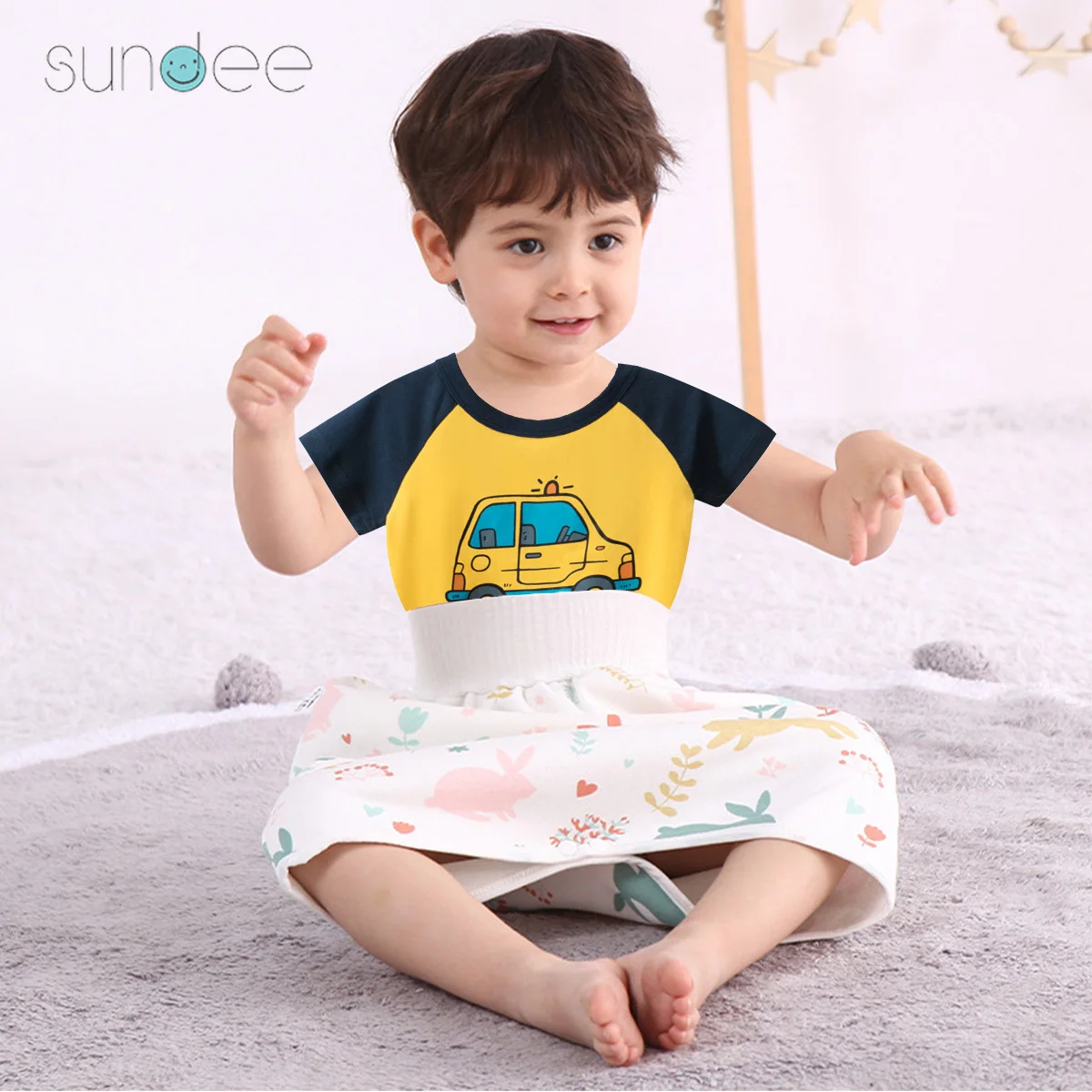 Saia lavável do tecido do bebê do algodão, Fraldas de pano reutilizáveis, Potty Training Pants para crianças