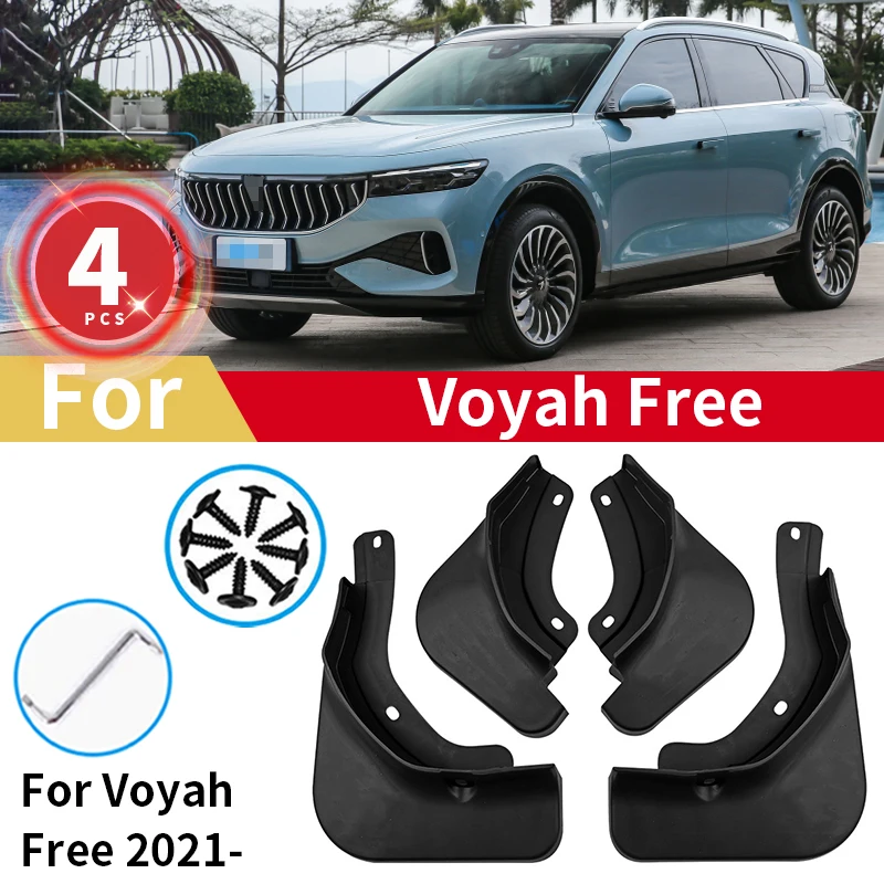 

4Pcs Mudguards For Voyah Free Mud Flaps 2021 2022 2023 Splash Guards MudFlaps Front Rear Wheels Fender Car Accessories