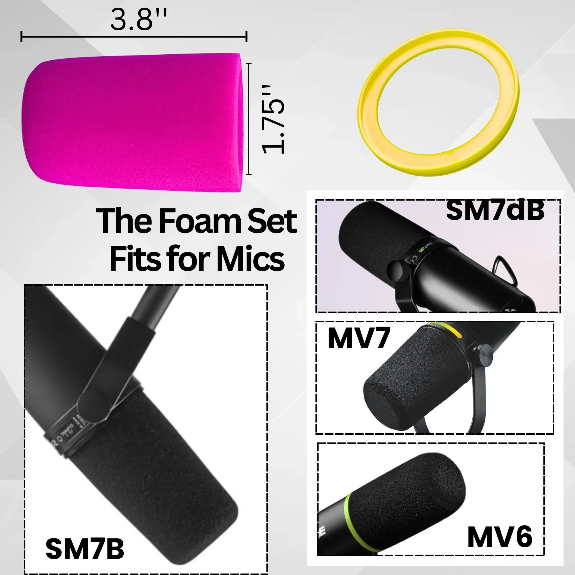 SM7b Windscherm en spons voor - Shure Mic Sm7B recensie en prijs