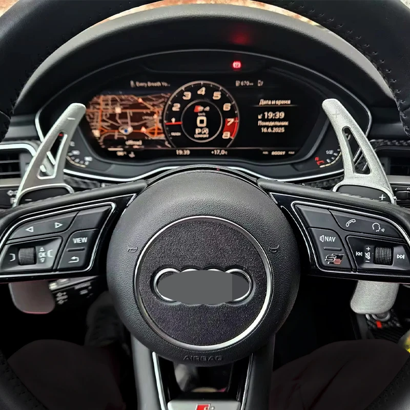 Para Audi A3 S3 A5 S5 A4 S4 B9 Q7 2016-2017 TT TTS SQ5L volante de coche paleta de cambio extensión de aluminio