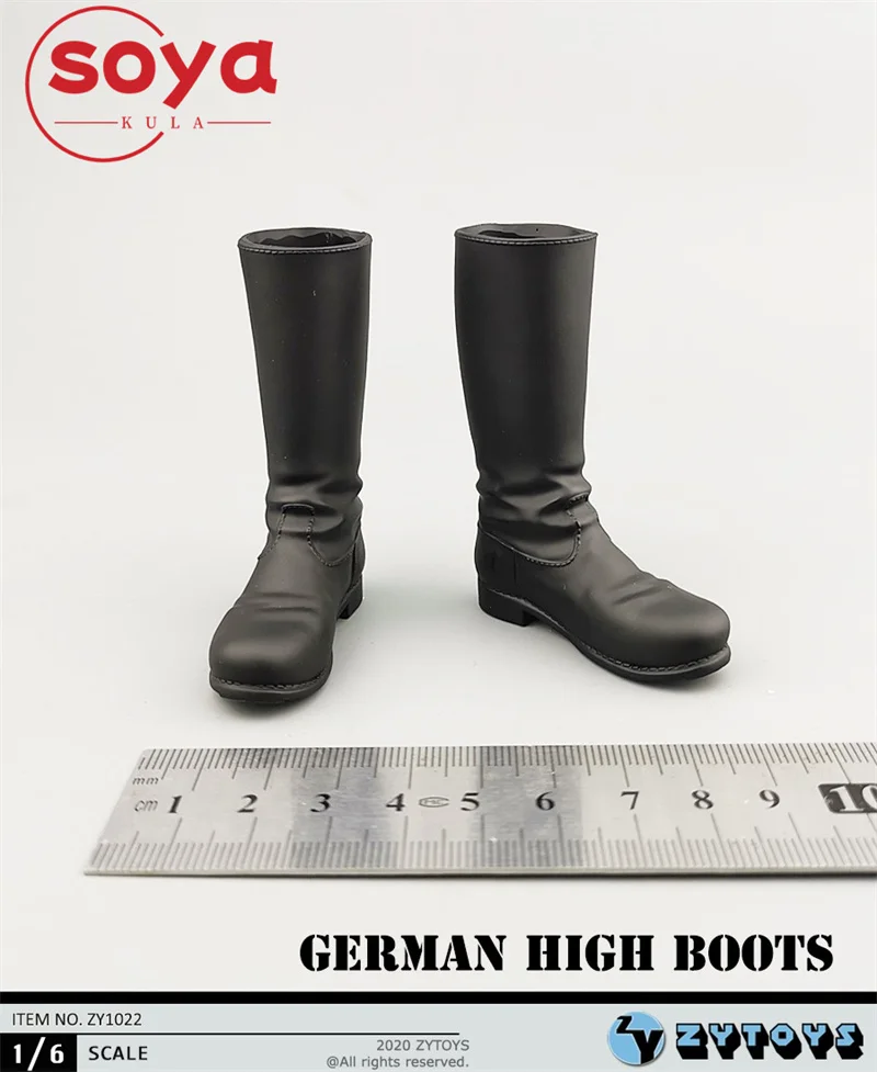 ZYTOYS ZY1022 ZY1024 ZY1027 ZY1028 ZY1034 1/6 WWII 군용 부츠 속이 빈 신발 모델 12인치 남성 군인 액션 피규어 바디에 적합