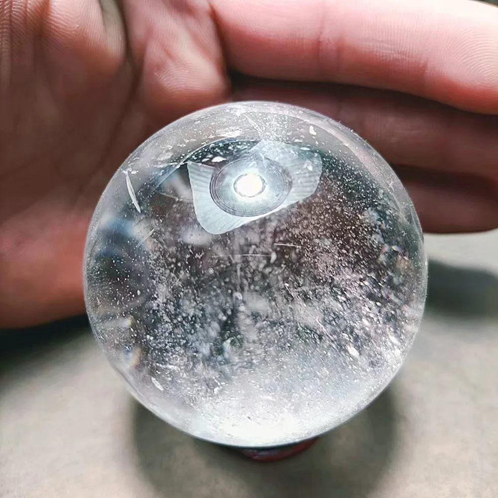 Natural Energy White Crystal Ball, Filled the Sky, Reiki, Home Decoration, Energy Degaussing, Exquisite Gifts and Treatment