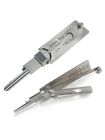 1PCS SS001 Key Decoder Stainless Steel Precision Tool O-ring Pickup Kit Hook Tool Pickup Hand Tool Maintenance Repair Kit