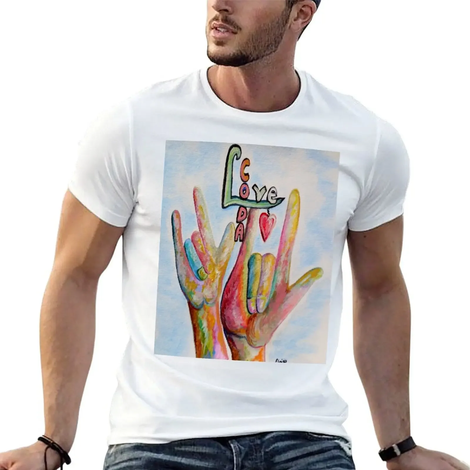 

CODA - Children of Deaf Adults T-Shirt fashion shirts vintage clothes oversized tshirts for men