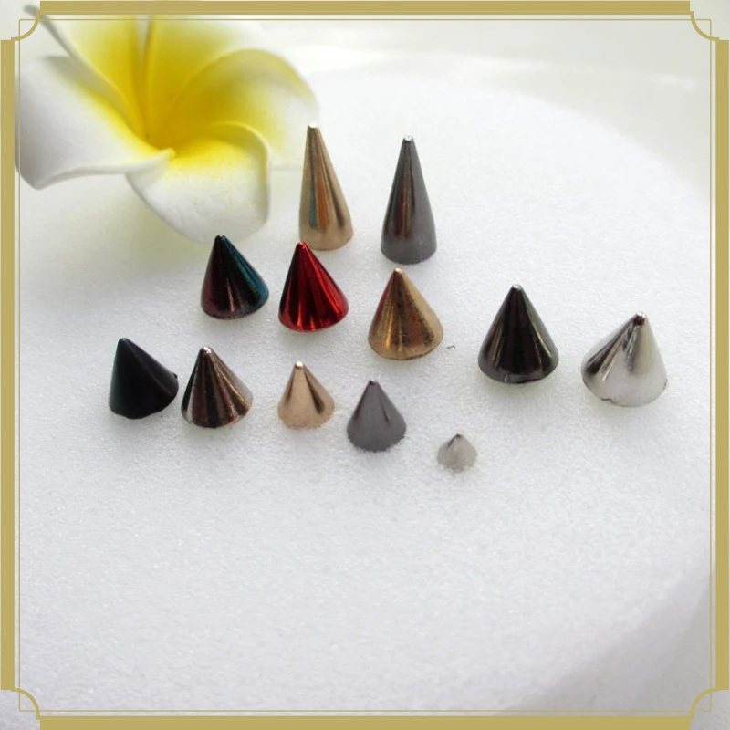 Cone Spikes Rivets Bags Shoes Leather Craft Handcraft DIY Sewing Supplies Clothing Accessories Sharp Rivet