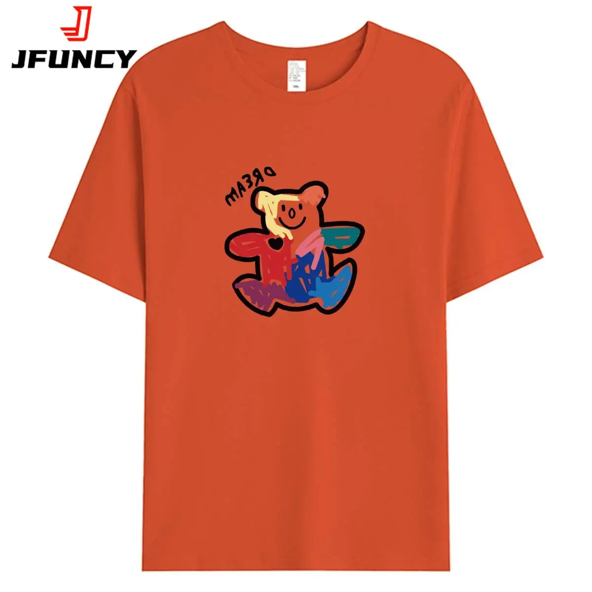 

JFUNCY 2024 Летняя женская хлопковая футболка, женские топы с коротким рукавом, футболка с принтом бабочки, Повседневная Свободная Женская футболка оверсайз