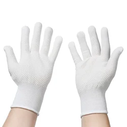 13 Needle Nylon Dispensing Gloves Non-slip Gloves Packing Breathable Work Protection Point Beading Labor Insurance Gloves