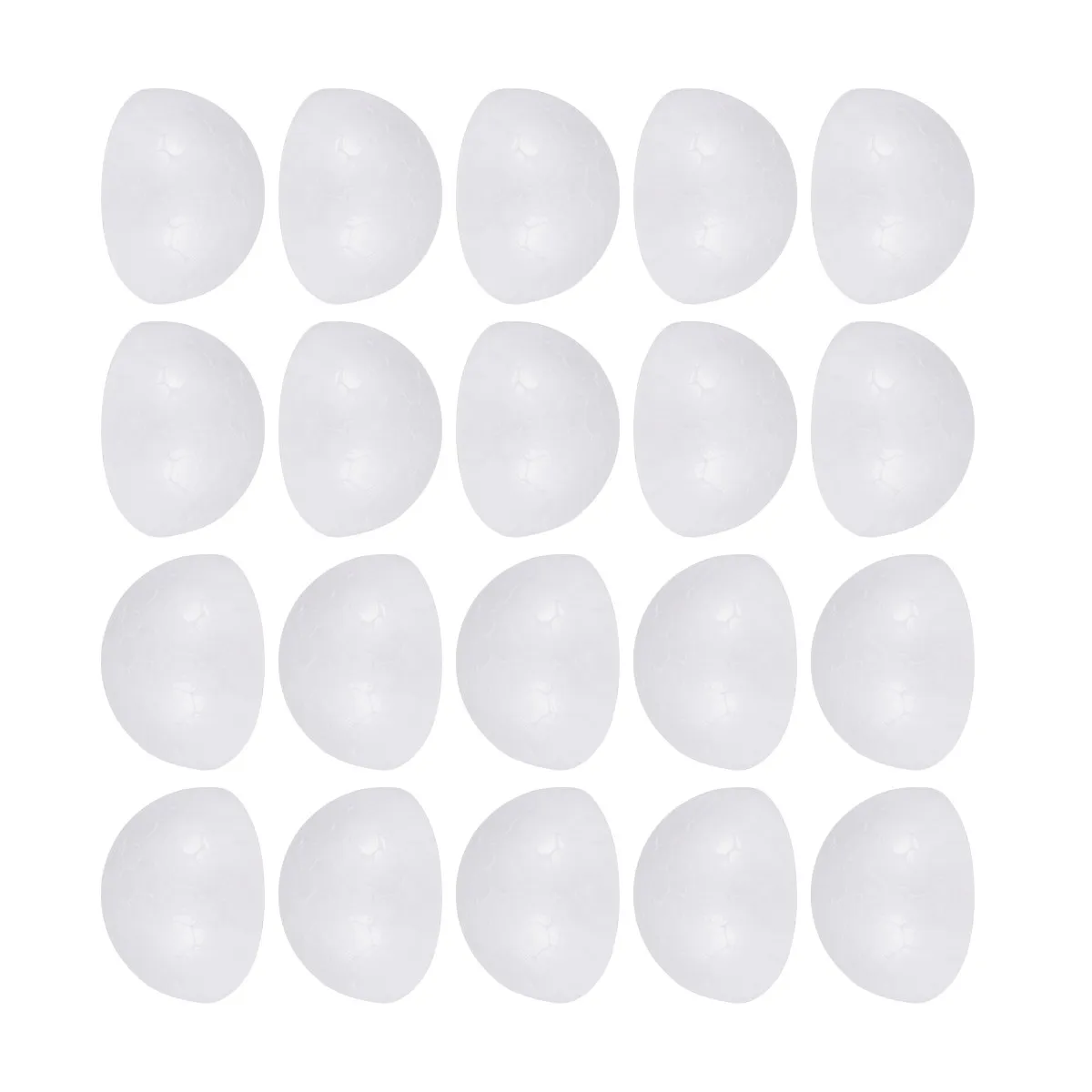50Pcs Foam Semicircle Balls White Craft Supplies Half Ball for DIY Painting Flower Arrangement Christmas Decoration Children