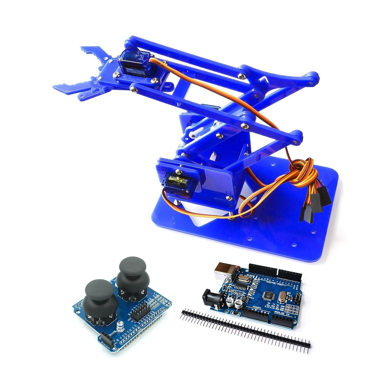 4 DOF braccio robotico disassemblaggio braccio meccanico acrilico manipolatore Robot artiglio SG90 MG90S per Arduino Maker apprendimento Kit fai da te Robot