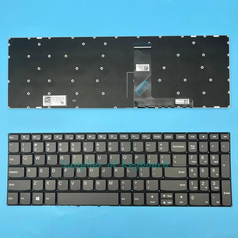 NEW English/Hebrew Keyboard For Lenovo IdeaPad S340-15API S340-15IIL S340-15IML S340-15IWL Touch Laptop Backlit