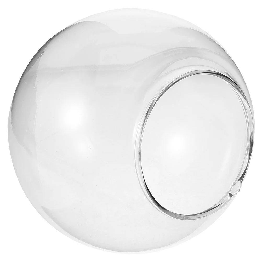 

Globe Glass Lamp Shade Smoke Amber Transparent Large Diameter Semi Circle Pendant Light Fixture Replacement White for Decor