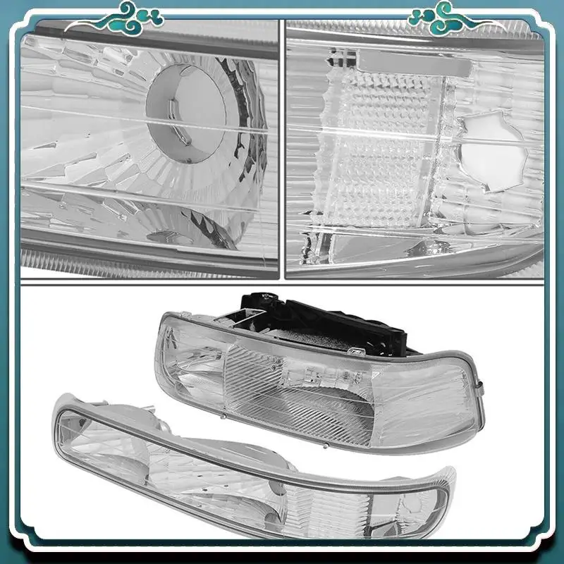 ABTU-LED ضوء النهار الجري بدوره مصباح إشارة أضواء وقوف السيارات ل سيلفرادو 99-02 GM2503187