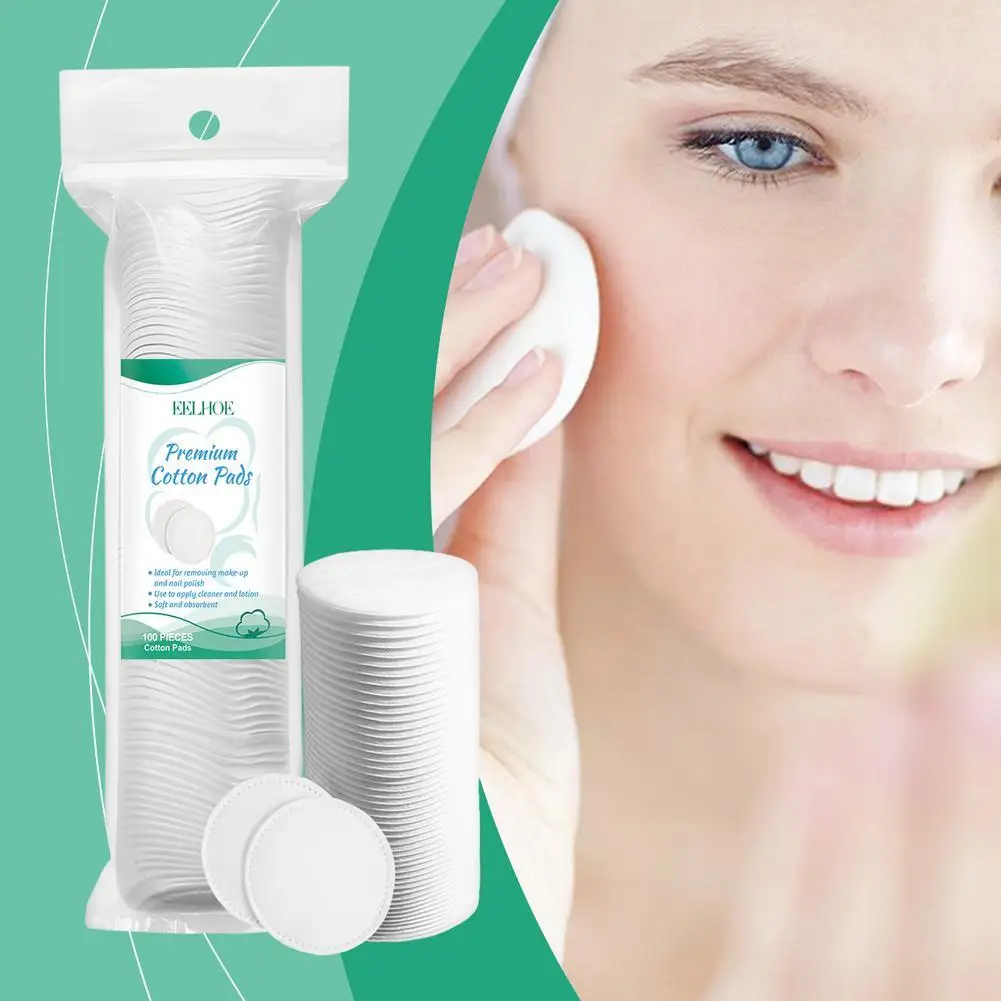 Almohadilla desmaquillante redonda desechable, almohadilla desmaquillante de esmalte de uñas para ahorrar agua, almohadilla de maquillaje tipo sándwich prensado de tres capas gruesa y delgada