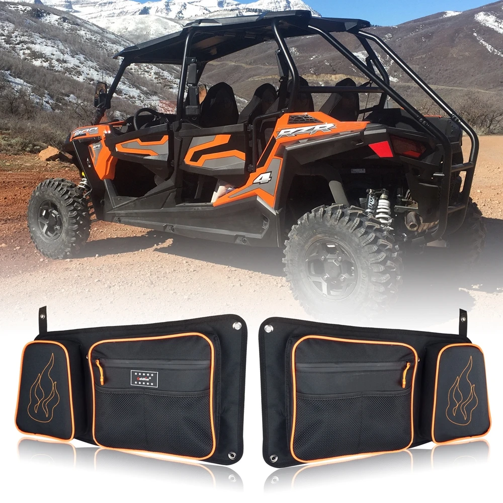 For Polaris RZR 1000 XP4 2014 to 2020 RZR 4 900 2015 to 2020 Turbo Door Bags Passenger and Driver Side Storage Bag Set Pad